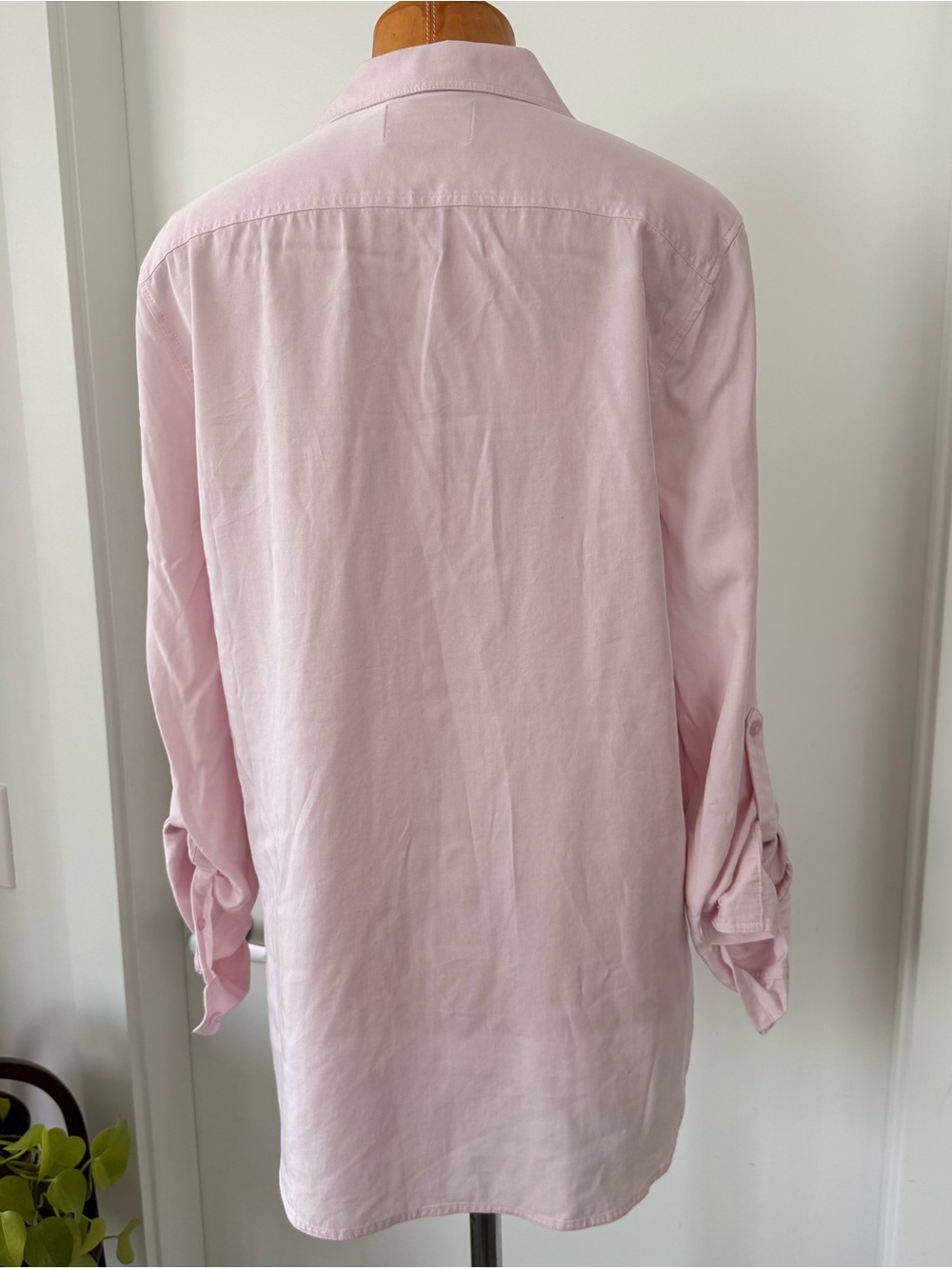 Aritzia Babaton Pink Utility Button Down Shirt size S - Picture 6 of 12